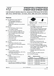 DataSheet STM32F100R8 pdf